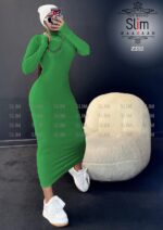 ماکسی یقه اسکی - 50706 - تصویر 9