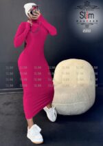 ماکسی یقه اسکی - 50706 - تصویر 2