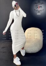 ماکسی یقه اسکی - 50706 - تصویر 3