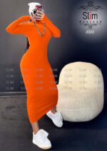 ماکسی یقه اسکی - 50706 - تصویر 6
