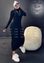 ماکسی یقه اسکی - 50706 - تصویر 7