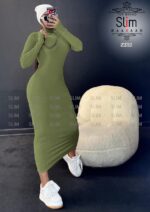 ماکسی یقه اسکی - 50706 - تصویر 8