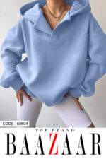 هودی یقه بلیطی - 60804 - تصویر 4